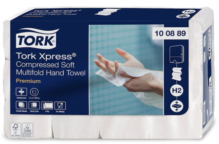 Handduk Tork komprimerad H2, 2700 styck