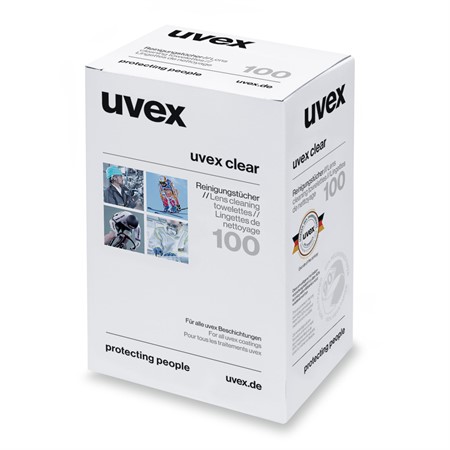 Rengöringsservetter Glasögon UVEX, 100p