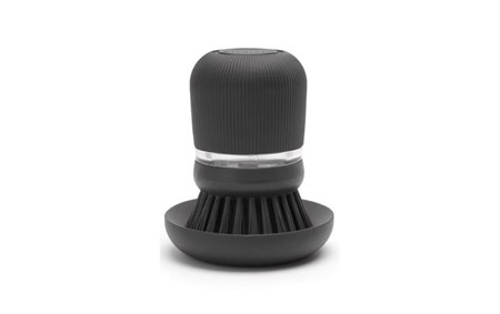 Brabantia Diskmedelsbehållare Med Borste Mörkgrå