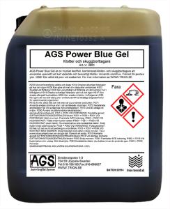 Klotterbort AGS Power Blue Gel, 5 liter, (4st/krt)