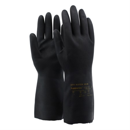 Handske Rubberex Disk Svart Stl: L/9