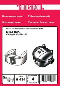 Dammpåse Nilfisk Viking GD10, GD110, 5p