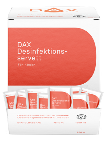 Dax Desinfektionsservett För Händer, (250st/box)