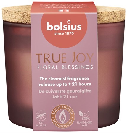 Bolsius Doftljus Med Lock Floral Blessings, 6,6x8,3cm