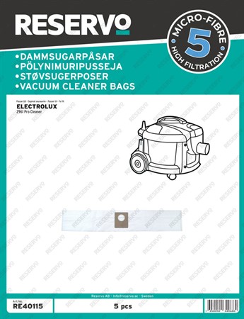 Dammpåse Electrolux Z961, 5p