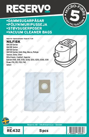 Dammpåse Nilfisk Power, 5p