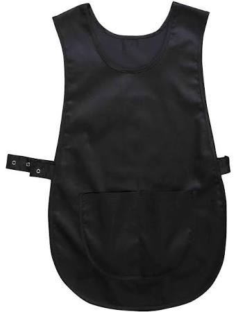 Städförkläde Med Ficka Svart Stl: S/M